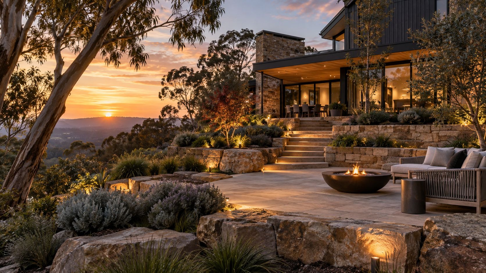 Hard Landscaping in the Blue Mountains